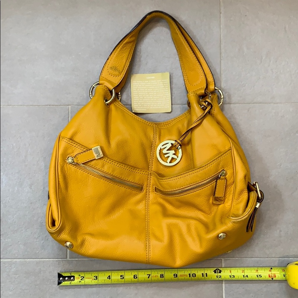 Michael Kors Soft Leather Yellow / Mustard Purse